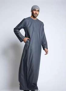 Jubba Musulmana de Verano para Hombre, Corte Ajustado, Estilo Casual, Precio al por Mayor, Cómoda, Tallas Grandes, Thobes Islámicos para Adultos - Product Image 3