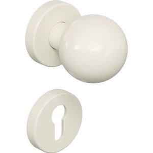 HEWI 111R03.133 Juego de Rosetas 99 en Forma de U PZ DIN Izquierda/Derecha con Bola D/K de Plástico para Abrigos de Mujer - Product Image 1