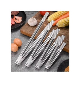 Servidor de ensalada de metal dorado de estilo americano con mango de mármol blanco Servidor de ensalada de uso doméstico y hotel de mesa de lujo - Product Image 6