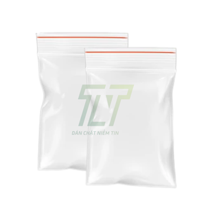 Sac en plastique PE transparent à fermeture éclair avec logo personnalisé pour le stockage durable des vêtements de la maison - Product Image 1