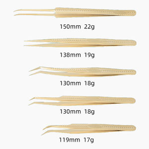 Pince à cils importée de qualité supérieure en acier inoxydable pince à épiler marque privée en vrac vente en gros pince à cils pointe en fibre - Product Image 1