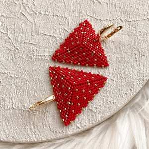 Modern Turquoise <b>Beaded</b> Earrings with Cascading <b>Fringe</b> Design Unique Jewelry Gift From MS Handicraft - Product Image 5