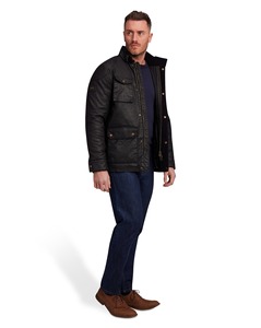 Custom <b>Men's</b> Solid Woven Windproof Breathable Autumn Varsity Casual Hooded <b>Jacket</b> Stand Collar Zipper Closure <b>Warm</b> Pocket Coated - Product Image 2