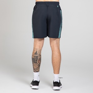 Short de bain pour homme 100% polyester noir bleu motif solide élégant et confortable - Product Image 2