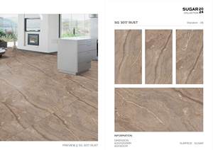 Carreaux de sol en céramique modernes de haute qualité 600x1200 finition glaçure complète carreaux polis pour chambres d'hôtel salons salles de bains utilisation - Product Image 5