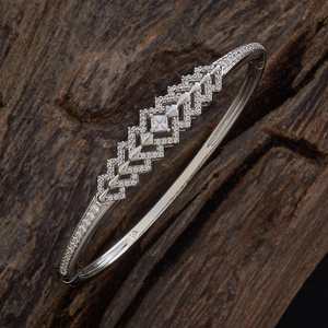 กำไลเพทายคาดะ184729แฟชั่น184729หรูหรากำไลข้อมือเพทาย Kada - Product Image 1