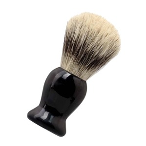 Kit de afeitado de cuerno para hombres con cepillo de cerdas naturales, cuenco de cuerno tallado, soporte adicional, colección de aseo de tamaño personalizado para él - Product Image 3