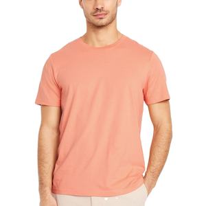 T-shirts classiques pour hommes, manches courtes, col rond, mélange de coton, uni, nouveauté, coupe régulière, vente chaude d'été, t-shirts - Product Image 1
