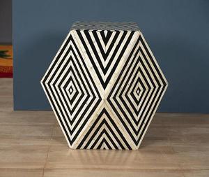New <b>best</b> selling Teak wood Round side table with Bone inlay work Bulk furniture Wholesaler Supplier From f <b>s</b> international - Product Image 2