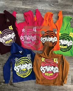 Sudadera con capucha personalizada de alta calidad, sudaderas con capucha bordadas para hombre, Jersey Unisex de algodón con estampado de pantalla polar para hombre - Product Image 3