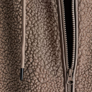 Automne hiver chaud écologique imperméable coton col montant à manches longues polaire personnalisé fermeture éclair à capuche veste mode féminine - Product Image 2