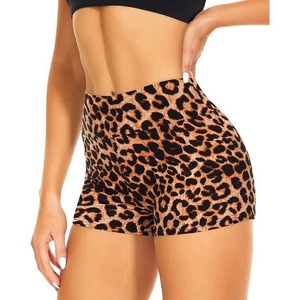 Venta al por mayor de las mujeres de cintura alta Jogger Correr Poliéster Atlético Entrenamiento Yoga Custom Biker Booty Gym Shorts - Product Image 2