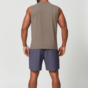 เสื้อกล้ามผู้ชายผ้าฝ้ายใส่สบายสำหรับออกกำลังกาย ฟิตเนส เพาะกาย เล่นกีฬาในยิม - Product Image 3