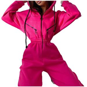 Automne deux pièces ensembles femmes survêtements surdimensionné costume 2025 hiver solide sport survêtements pour femmes 2026 - Product Image 1