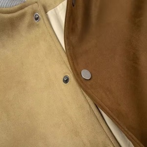 High Quality Canvas Letterman Baseball <b>Jacket</b> Custom Logo Printed Winter <b>Varsity</b> <b>Jackets</b> with Stand Collar Wholesale Price - Product Image 2