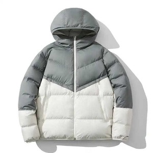 Custom Padded Pure Plain Color Allover <b>Coat</b> Winter Men Outdoor Puffer Bubble Jacket Men's Winter Warm <b>Heated</b> Puffer Jacket - Product Image 4