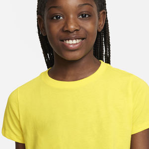 Verano de alta calidad personalizado 100% algodón Crop camiseta ropa para niños camiseta para niñas - Product Image 3