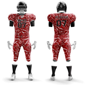 Uniformes de fútbol americano de la mejor calidad, diseños personalizados, impresión sublimada, secado rápido, transpirable, uniforme de fútbol americano - Product Image 4