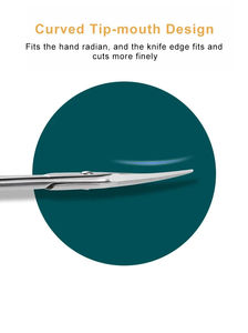 Brand New Russian <b>Nail</b> Cuticle <b>Scissors</b> Stainless Steel Curved Blade Manicure <b>Scissors</b> - Product Image 6