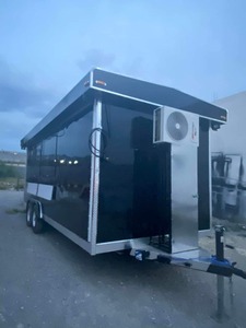 Remolque de comida callejera personalizable, carrito de helado móvil rápido con equipo de horneado para aperitivos, perritos calientes, dulces, patatas fritas hechas de aluminio - Product Image 2