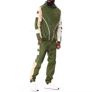 Conjunto de Chaqueta Cortavientos con Capucha, Cintura Ajustable y Cierre Seguro, Textura Cómoda - Product Image 3