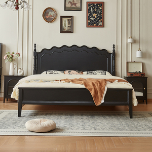 Modern Solid Wood <b>Bed</b> <b>Frame</b> In Stock Fast Shipping Bedroom Furniture - Product Image 3