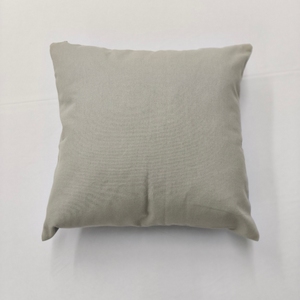 Housse de coussin en toile 100% coton, gris uni, carrée, de qualité supérieure, pour canapé, hôtel, maison - Product Image 3