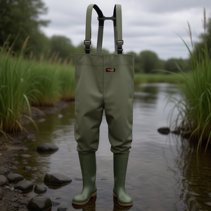 Vadeadores de Pesca Verde Oliva Talla 44 de PVC sobre Tela de Poliéster, Paquete de 3620 - Product Image 3