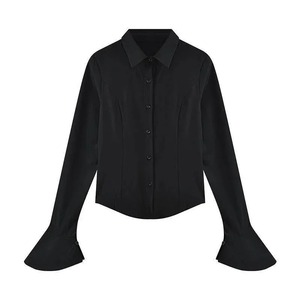 Customize Design Full Sleeves Shirt 100% Organic Cotton Quick-Dry Shirts Casual Stylish Summer Women's Shirts - Product Image 6