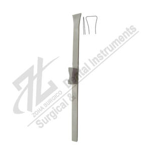 RUBY Osteotome 18.5cm 12mm lame double biseautée base droite ou légèrement incurvée fabricant d'instruments chirurgicaux Pakistan - Product Image 1