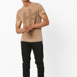 Service OEM T-shirts délavés à l'acide sur mesure Vente en gros T-shirts délavés à l'acide pour hommes légers à vendre - Product Image 4