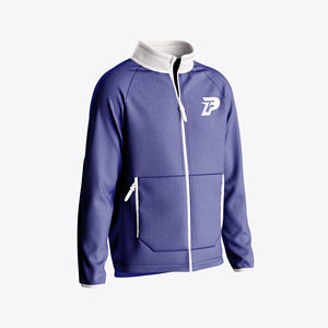 Veste polaire d'entraînement en plein air pour hommes vêtements de sport à fermeture éclair légers et chauds avec marque personnalisée - Product Image 1