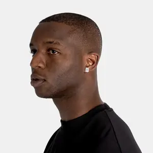 Boucles d'oreilles pendantes tendance en émeraude taillée avec certificat IGI, unisexes, pour soirées et clubs - Product Image 2