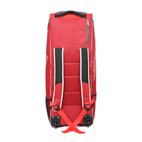 Sac de sport personnalisé et élégant pour équipements de sérigraphie avec poche latérale et batte de cricket d'entraînement en bois