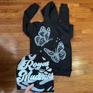 100% algodón polar Unisex Sudadera con capucha logotipo personalizado Hip Hop Oversize 3D Puff impresión sólido cremallera liso teñido Tie Dye Techniques - Product Image 2