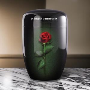 European Style Funerary Cremation <b>Urn</b> for Human Pet Ashes Customized Rose Print Cremated Ashes Storage <b>Jars</b> Wholesale Price - Product Image 4