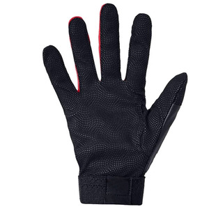 High Quality Durable Professional Baseball Batting Gloves Custom PU Leather in Red and White with Custom Logo and Custom Size - Product Image 6