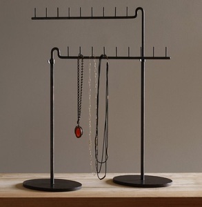 Decorative Hanging Metal Jewelry Stand With Black Finished Perfect For Home <b>Decor</b> And <b>Accessory</b> Organization - Product Image 1