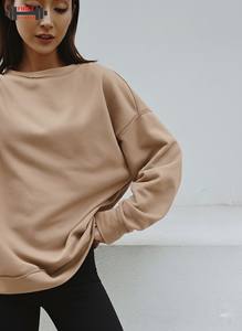 Vente directe d'usine Nouveau style Sweat-shirt à capuche pour femme en polyester/coton mélangé à séchage rapide pour l'hiver Nouvelle arrivée Haute qualité - Product Image 4