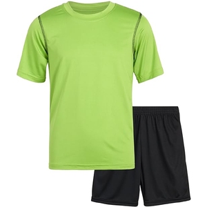 ชุดเสื้อยืดกางเกงขาสั้นผู้ชายใส่สบายระบายอากาศดีสำหรับฤดูร้อน ขายดี พร้อมผ้าถักปักลายและโลโก้สั่งทำ - Product Image 1