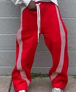 Pantalons et pantalons de grande taille streetwear, tissu respirant de haute qualité pour hommes, grande taille, avec impression de logo, pantalons fabriqués en usine - Product Image 2