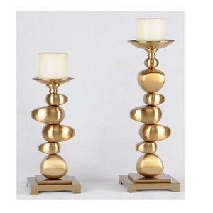 Soporte de vela de Metal de lujo moderno, para el hogar Decoración elegante, estilista, diseño de relámpago para boda, Navidad, ocasiones especiales diarias - Product Image 2