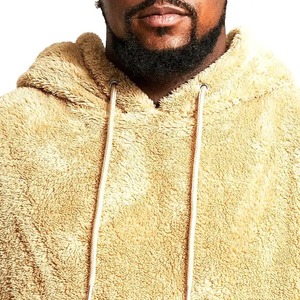 Sherpa Hoodie Clothing Manufacturers <b>Thick</b> Fleece <b>Blanket</b> Oversized Hoodie Solid Colors Sherpa Woolen Hoodies - Product Image 3
