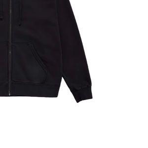 Sweat à capuche unisexe personnalisé 330g 100% coton avec fermeture éclair, tissu doux et chaud de qualité supérieure, confortable, élégant, décontracté, streetwear - Product Image 4