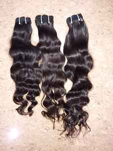 Extensiones de cabello Remy indio virgen 100% humano de alta calidad suelto profundo onda Natural modelo ondulado pelucas de agua Color de cabello Natural - Product Image 3