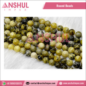 ผู้จัดจำหน่ายขายส่ง ลูกปัดพลอยเซอร์เพนไทน์คุณภาพดี เงางาม ขนาด 6 มม. สำหรับทำเครื่องประดับ Anshul Impex RB-SERP-6 - Product Image 3