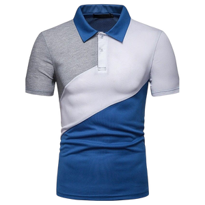 Camisa de Golf Casual para Hombre, Corte Ajustado, Manga Corta, Tela de Lona, Spandex/Algodón, Logotipo Frontal Personalizado, Ropa Deportiva de Verano - Product Image 3