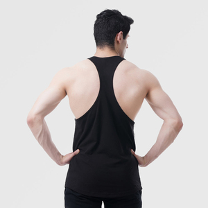 Débardeur 100% coton personnalisé pour hommes avec tissu personnalisé Fabricant de logo personnalisé Débardeur de musculation Gym Fitness pour hommes - Product Image 4