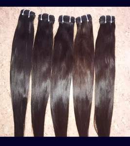 Extensiones de Cabello Humano Indio Virgen Sin Procesar de Doble Trama a Máquina de Grado Remy Natural Liso 2025, Gran Venta - Product Image 4