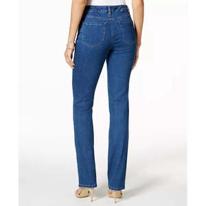 Jeans Lexington a Gamba Dritta da Donna Charter Club, Taglia 6, Blu, Corti con Decorazione a Bottoni, in Denim Lavabile - Product Image 2